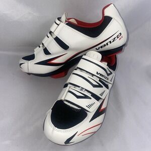 VENZO MX US 8 Road Racing Look Peloton Shimano SPD Cycling Bicycle Shoes Worn X1